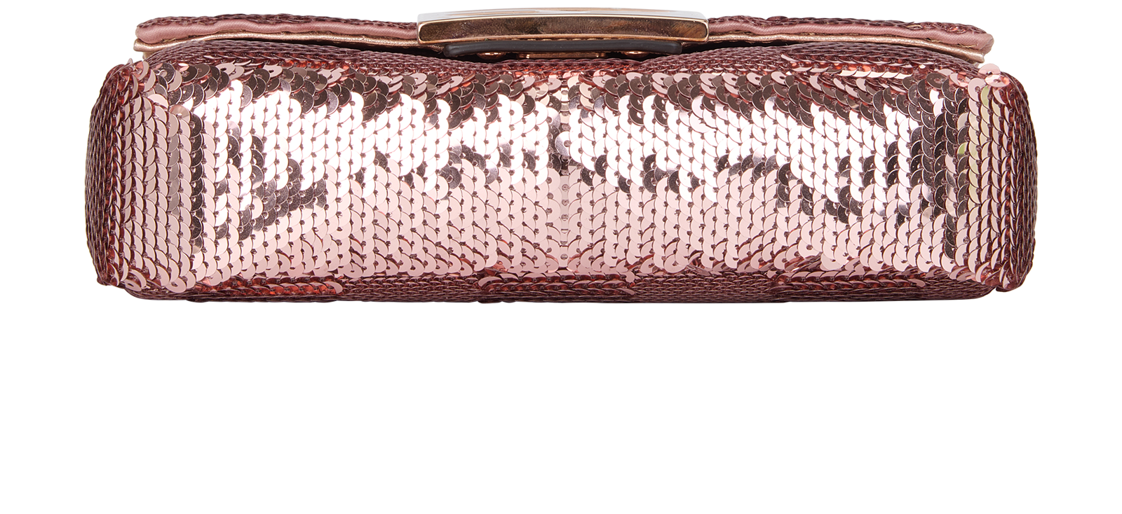 Mini Baguette, &pound;1,100, Handbags, Pink/Rose Gold, Leather/Sequins, Top view